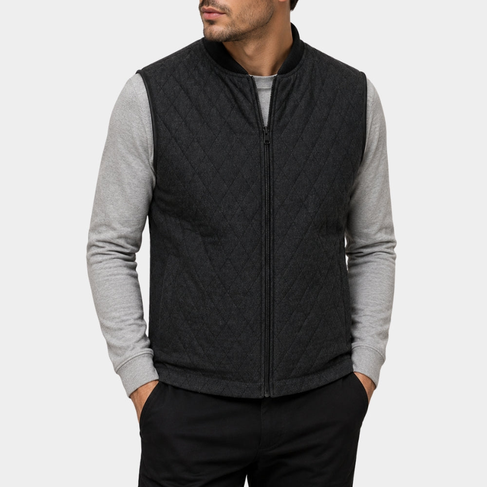 The Dog Stars Josh Brolin Black Quilted Vest