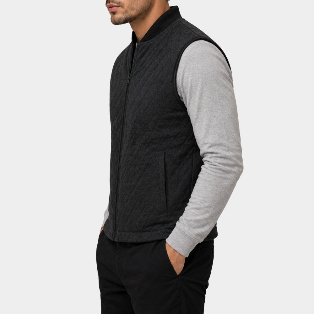 The Dog Stars Josh Brolin Black Quilted Vest