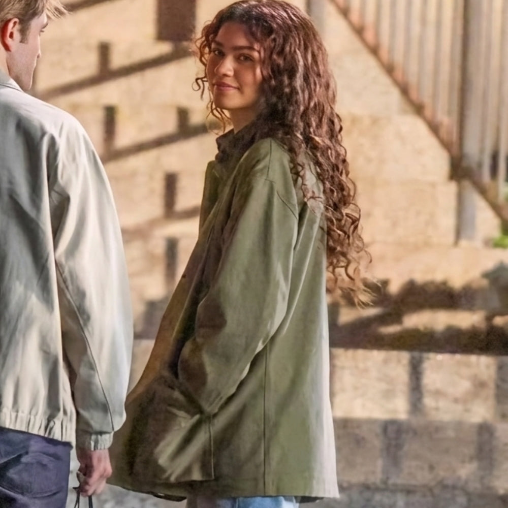 The Drama Zendaya Olive Green Jacket