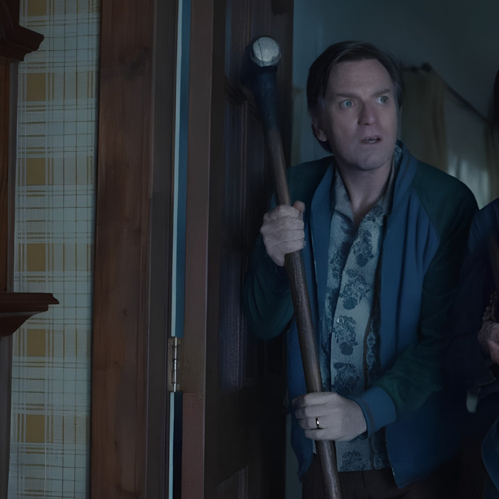 Ewan McGregor Blue Bomber Jacket