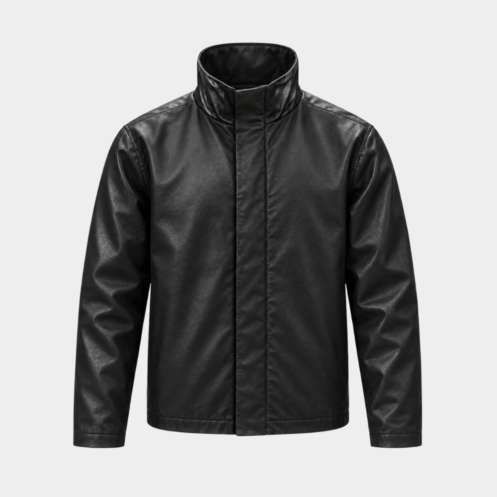 The Fix Zachary Levi Black Leather Jacket
