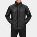 The Fix Zachary Levi Black Leather Jacket