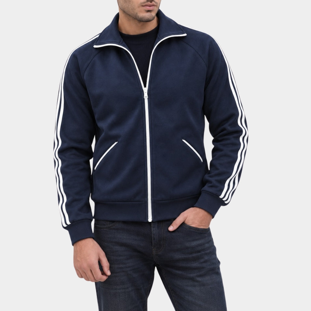 Cliff Booth Brad Pitt Blue Track Jacket