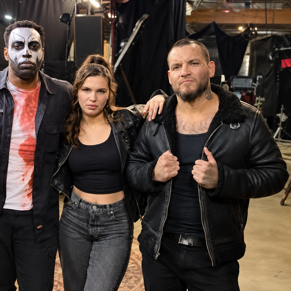 The Grim Rapper Anthony Black Leather Jacket