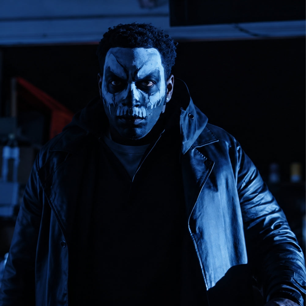 The Grim Rapper Lamarr Mattison Black Leather Long Coat