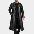 The Grim Rapper Lamarr Mattison Black Leather Long Coat
