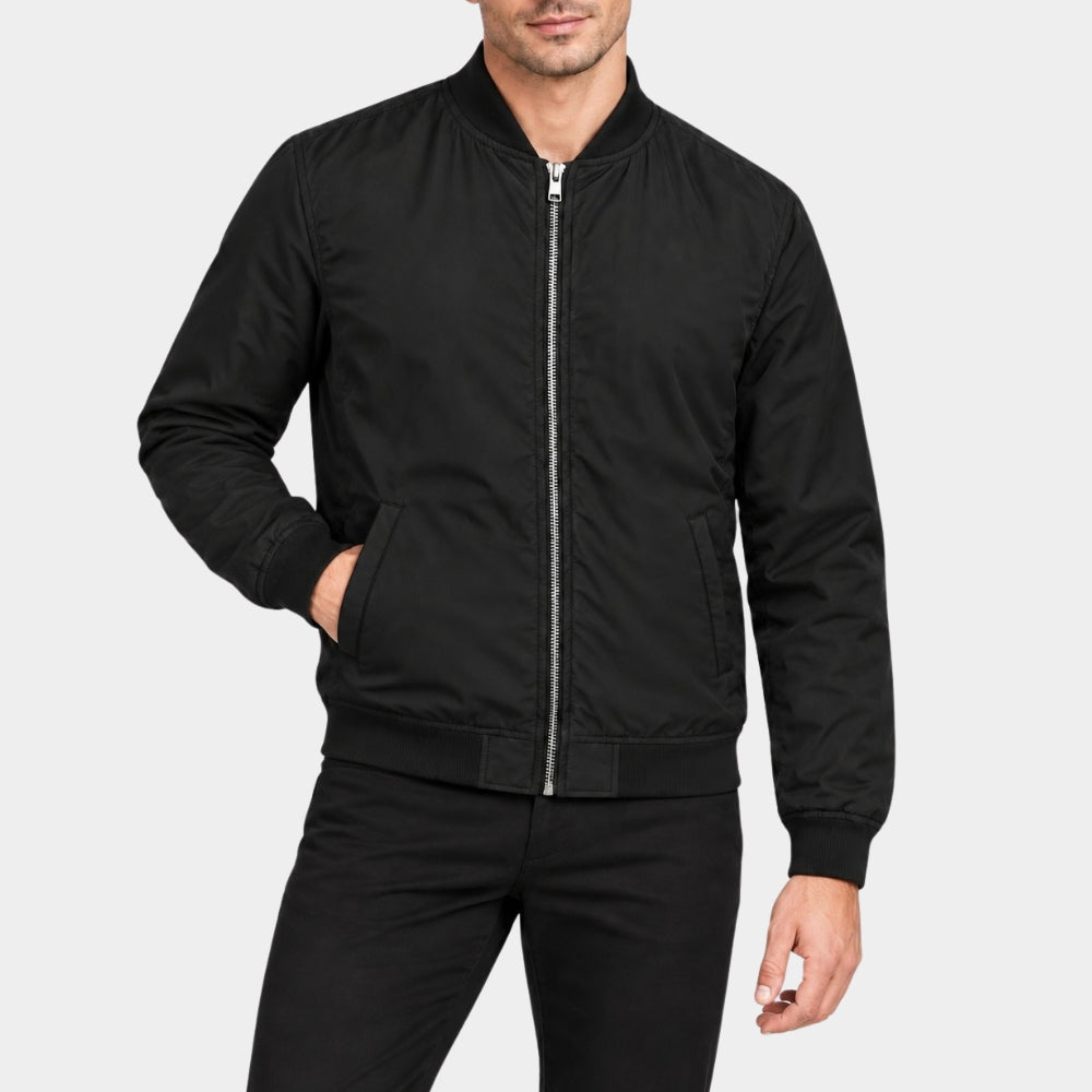 The Institute Alfie Allen Black Bomber Jacket