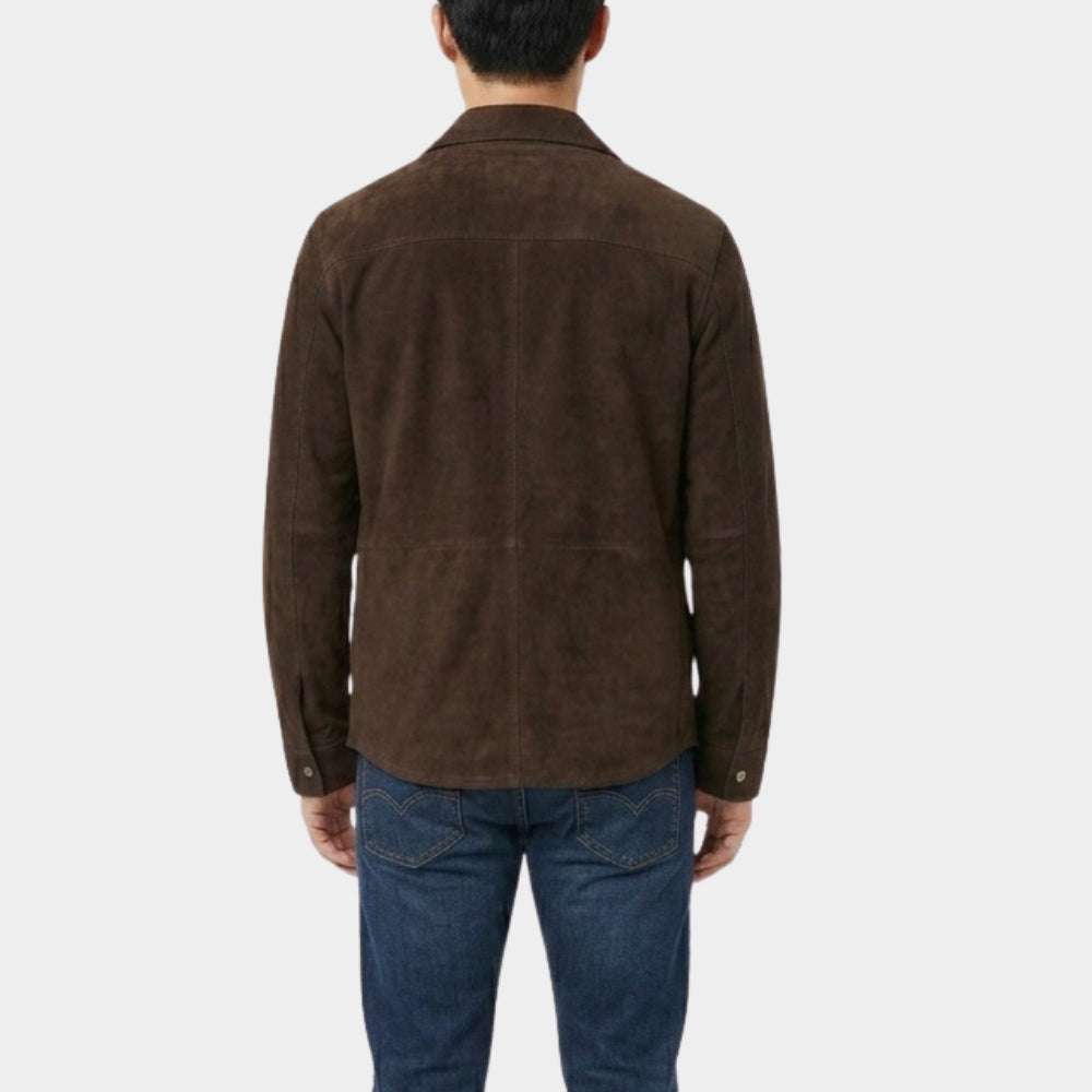 The Mongoose Liam Neeson Suede Leather Jacket