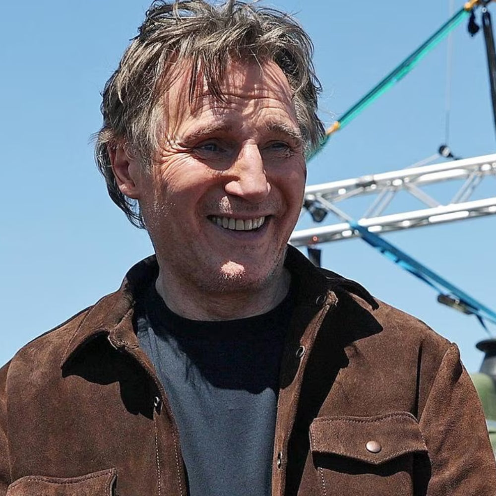 The Mongoose Liam Neeson Suede Leather Jacket