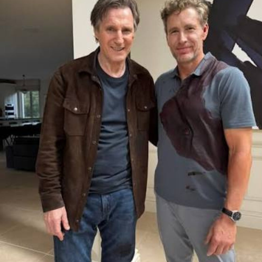 The Mongoose Liam Neeson Suede Leather Jacket