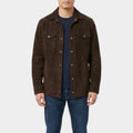 The Mongoose Liam Neeson Suede Leather Jacket