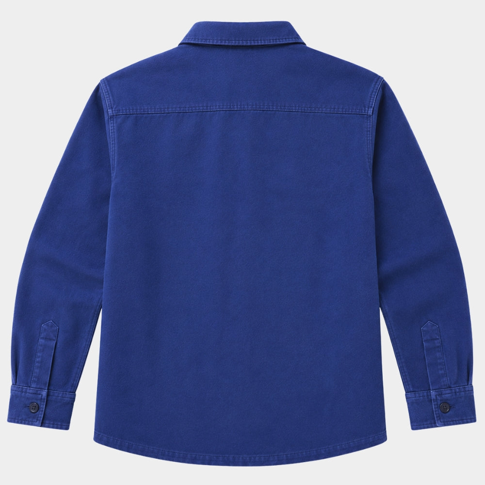 The Runner Alan Ritchson Blue Cotton Jacket