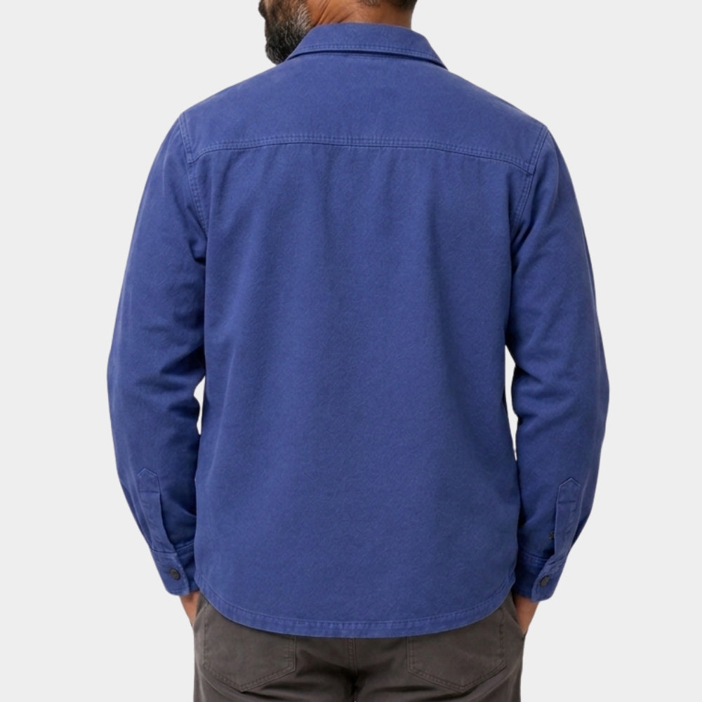The Runner Alan Ritchson Blue Cotton Jacket