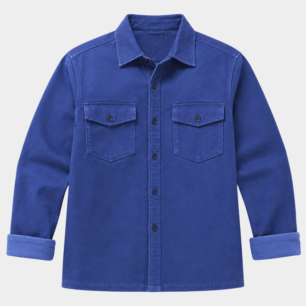 The Runner Alan Ritchson Blue Cotton Jacket