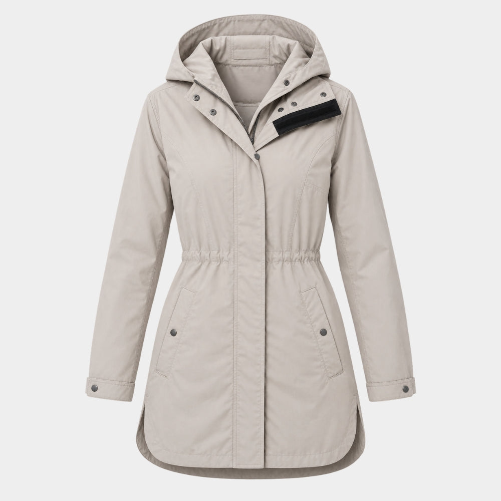 The Social Reckoning Mikey Madison Beige Cotton Jacket