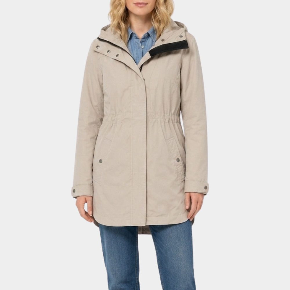The Social Reckoning Mikey Madison Beige Cotton Jacket