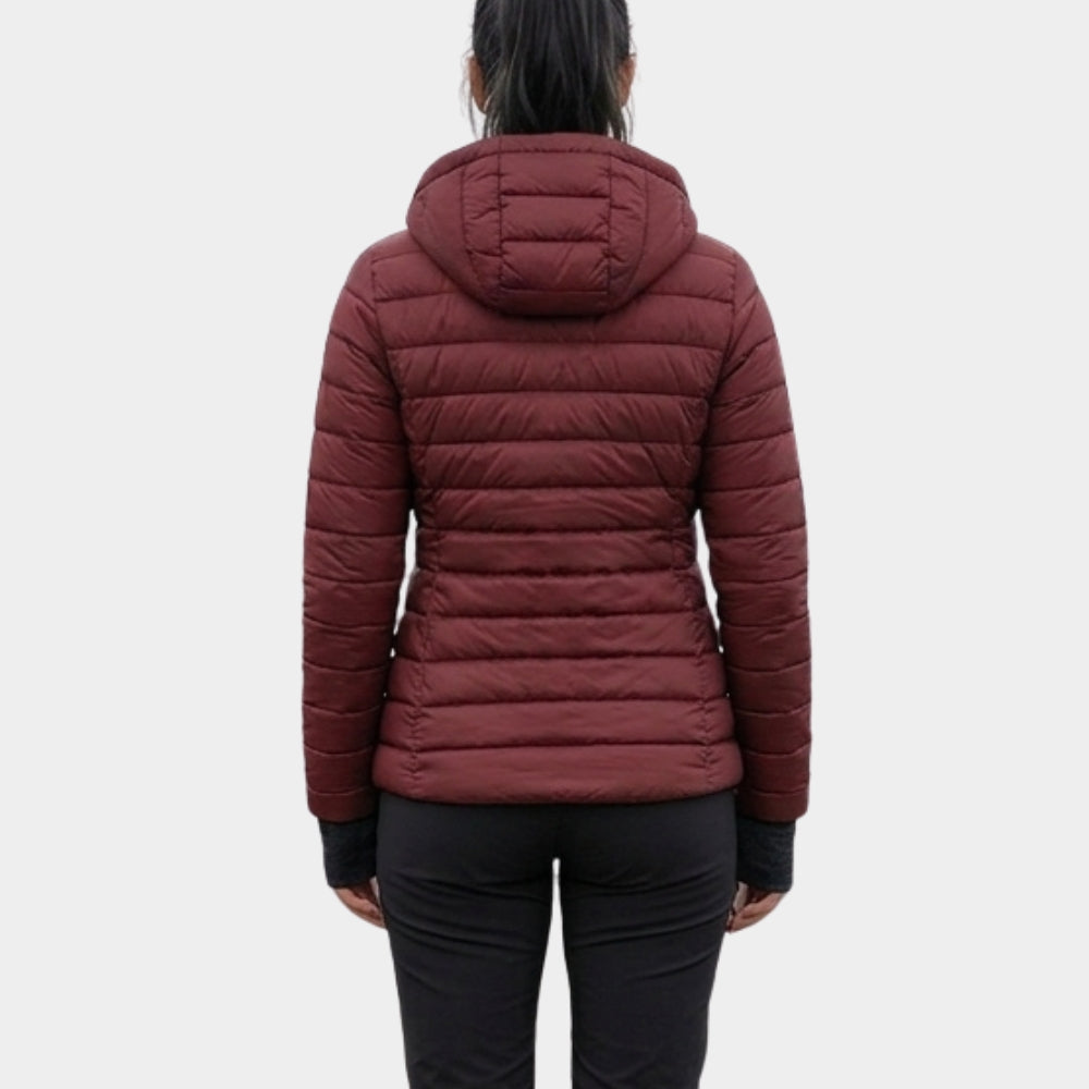 The Social Reckoning Mikey Madison Red Puffer Jacket