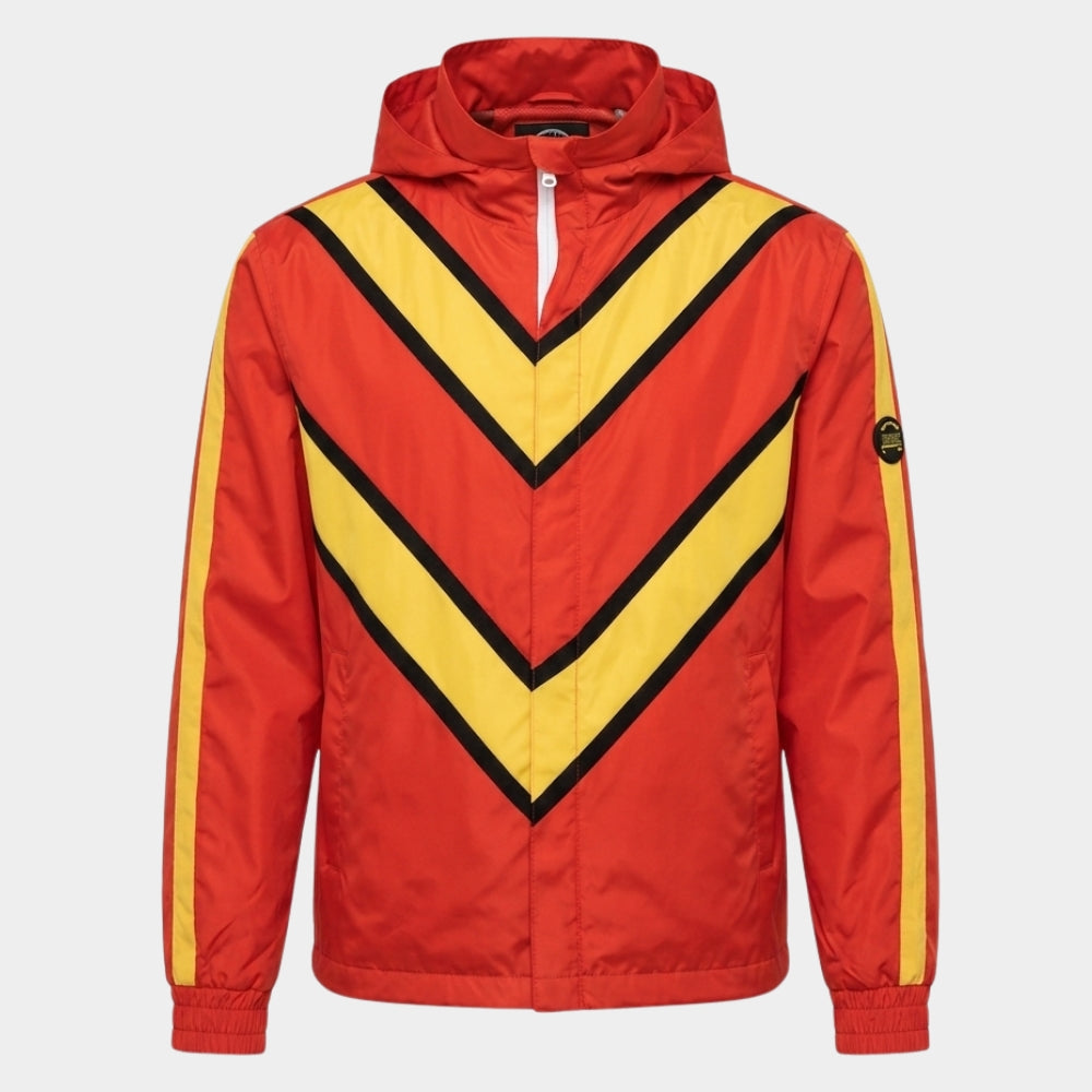 The Stunt Driver Jay Baruchel Red Hooded Jacket