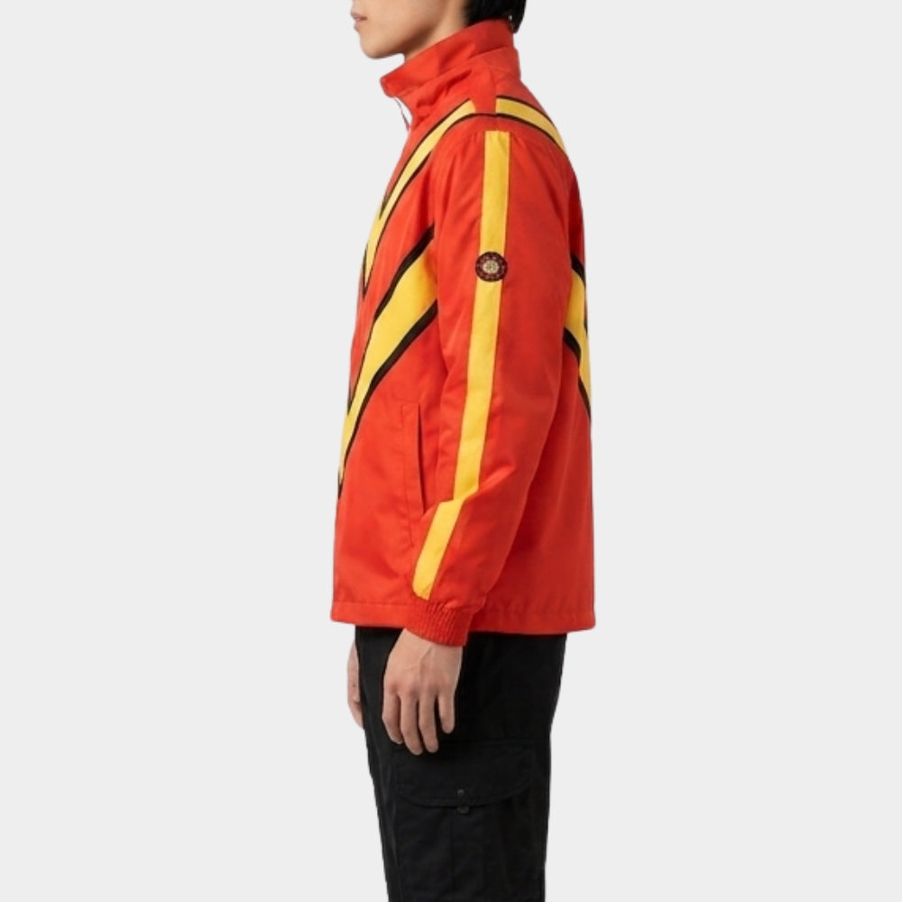 The Stunt Driver Jay Baruchel Red Hooded Jacket
