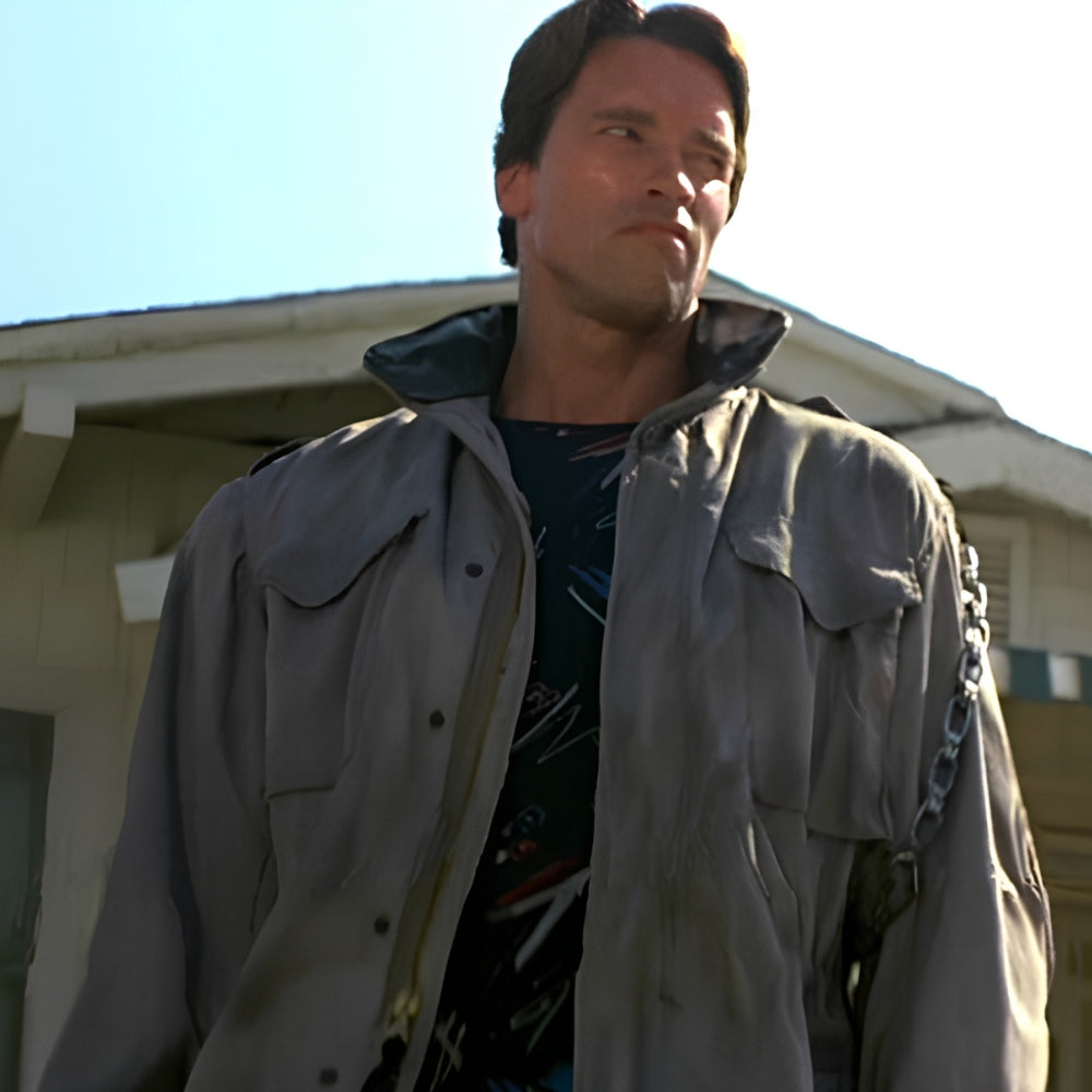 The Terminator Arnold Schwarzenegger Grey Jacket