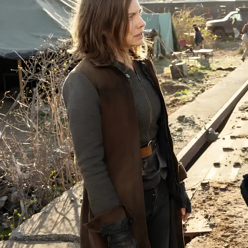 The Walking Dead Lauren Cohan Leather Coat