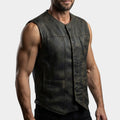The Walking Dead Walker Black Leather Vest