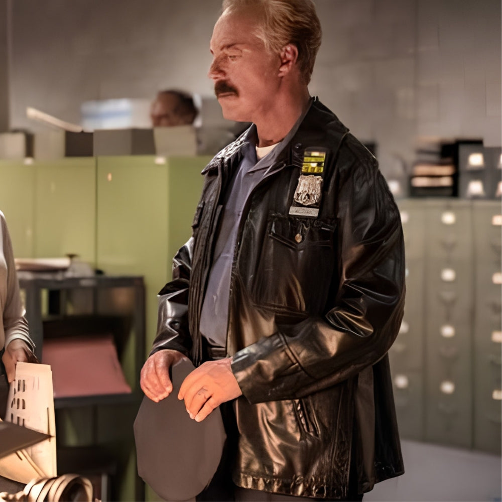 The Westies Titus Welliver Black NYPD Officer Jacket