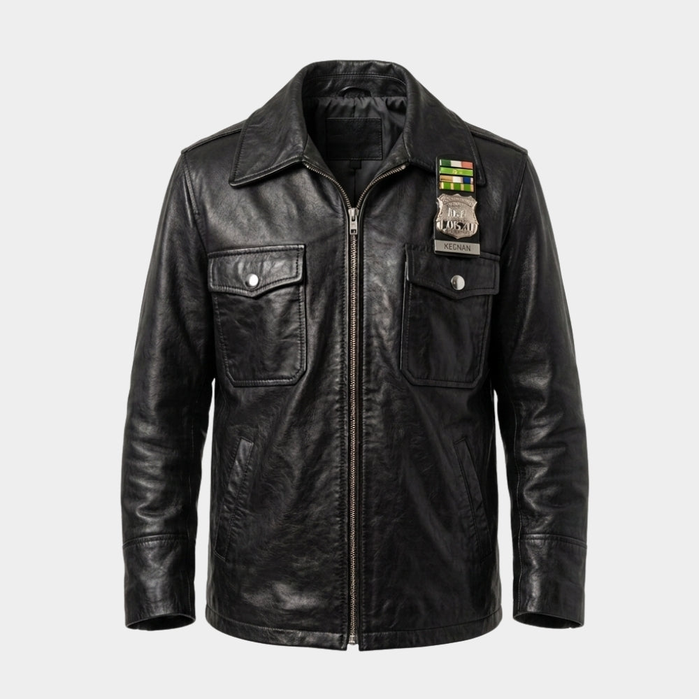 The Westies Titus Welliver Black NYPD Officer Jacket