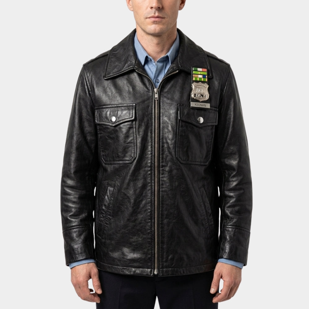 The Westies Titus Welliver Black NYPD Officer Jacket