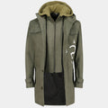The Batman  Riddler / Edward Nigma aka Paul Dano Green Cotton Jacket - Mannequin Front View