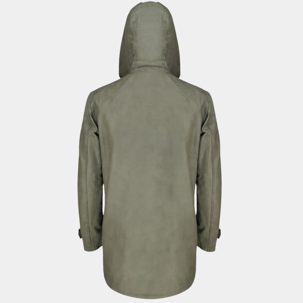 The Batman  Riddler / Edward Nigma aka Paul Dano Green Cotton Jacket - Mannequin Hood View