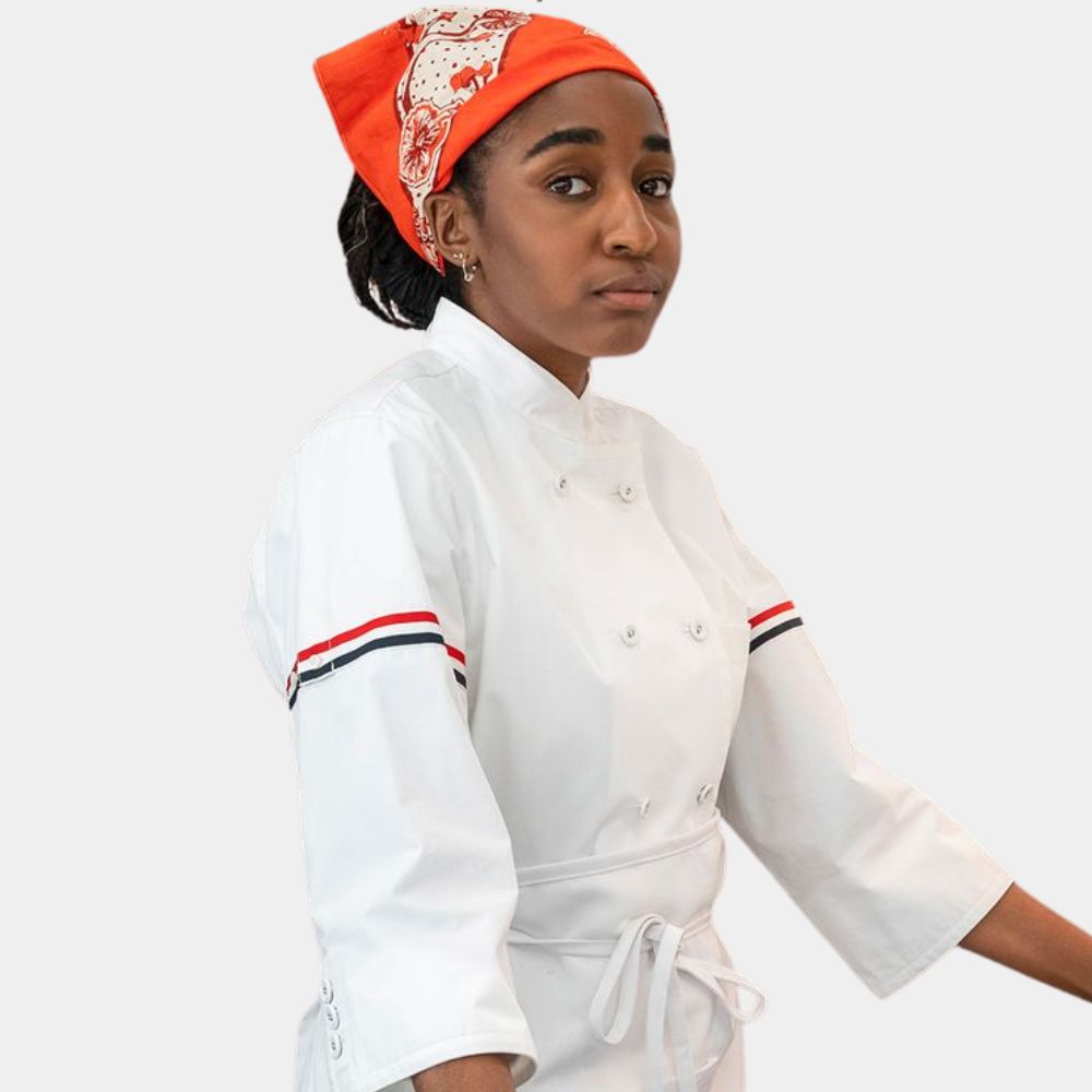 The Bear S03  Sydney Adamu Chef White Jacket - Character Side View