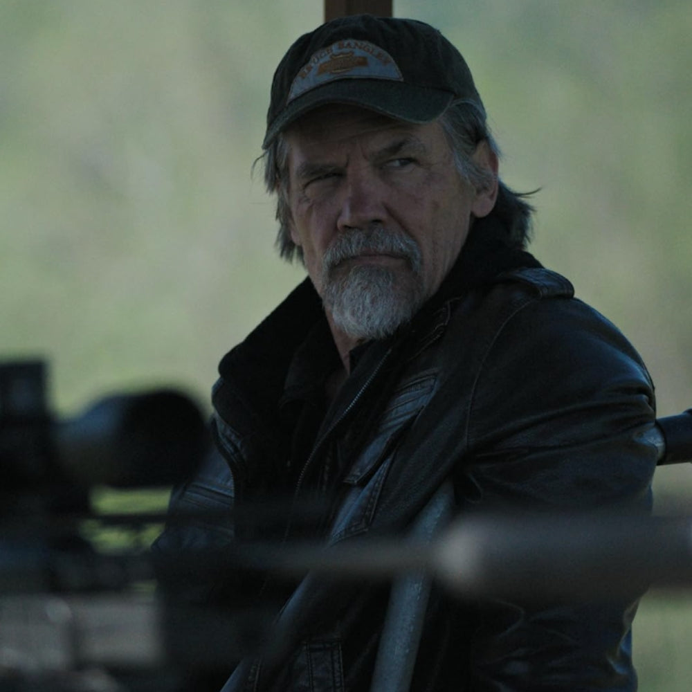 Josh Brolin Brown Leather Bomber Jacket