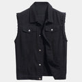 The Electric State Keats aka Chris Pratt Denim Vest - Mannequin Front View