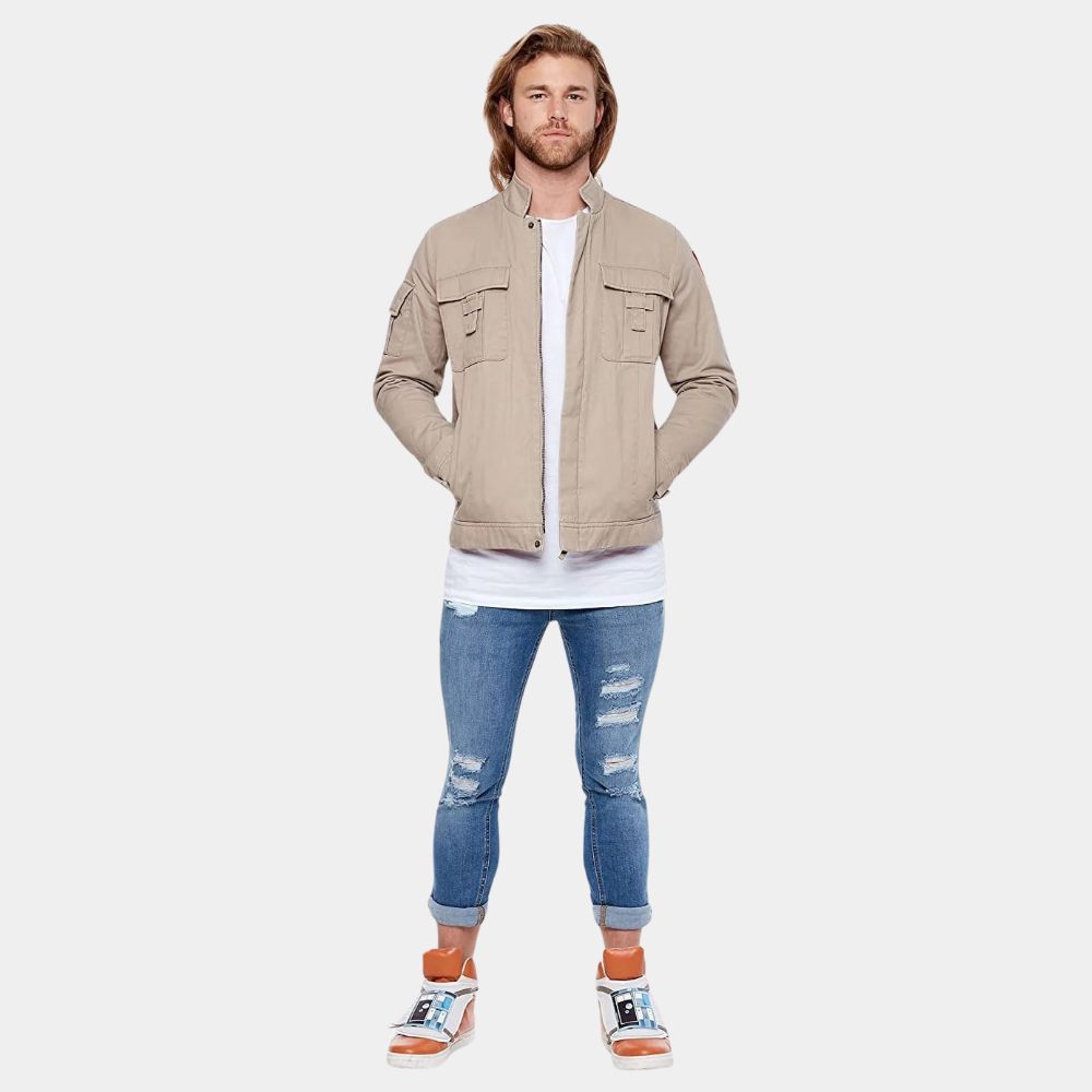 The Empire Strikes Back Luke Skywalker Bespin Beige Color Cotton Jacket - Character Front View