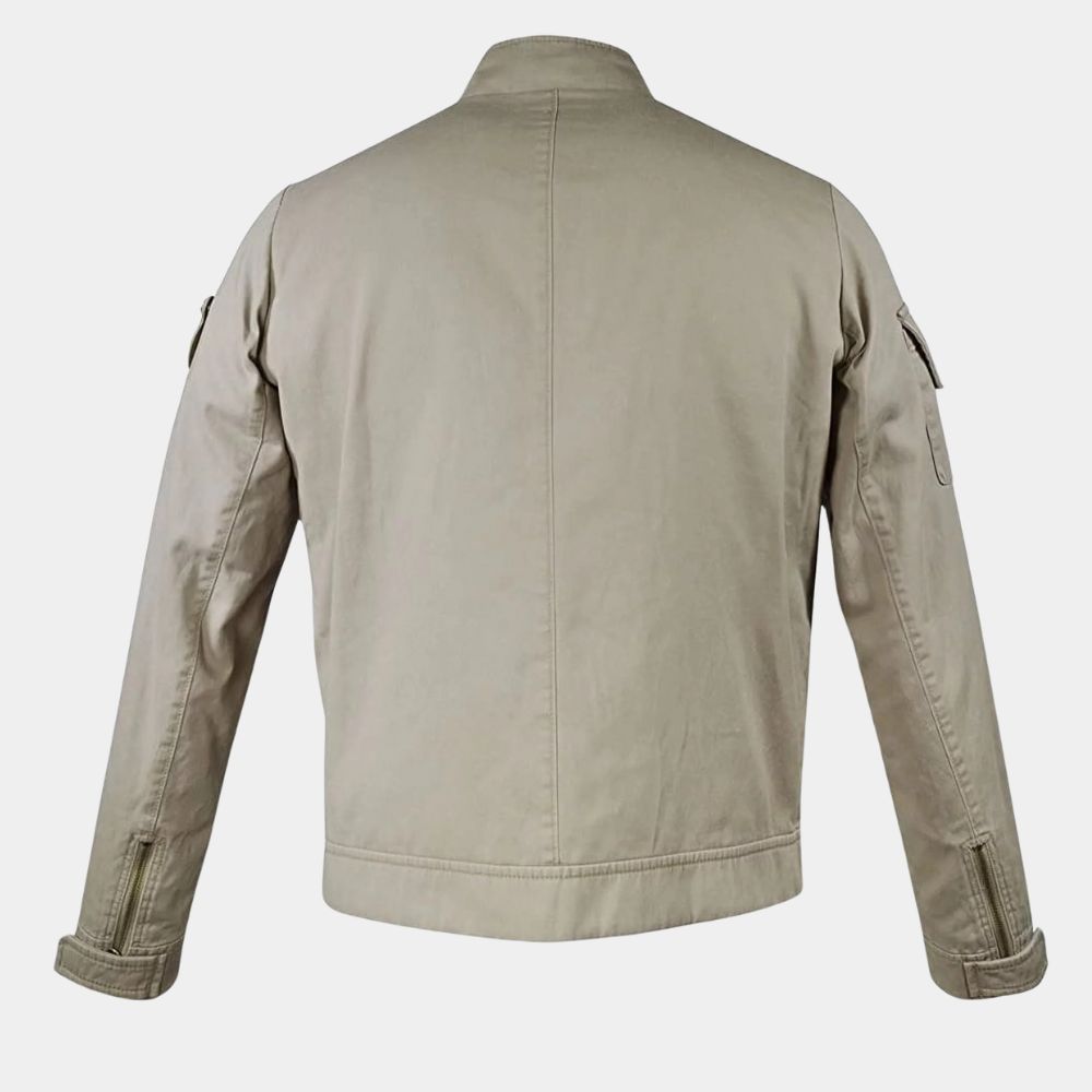 The Empire Strikes Back Luke Skywalker Bespin Beige Color Cotton Jacket - Mannequin Back View