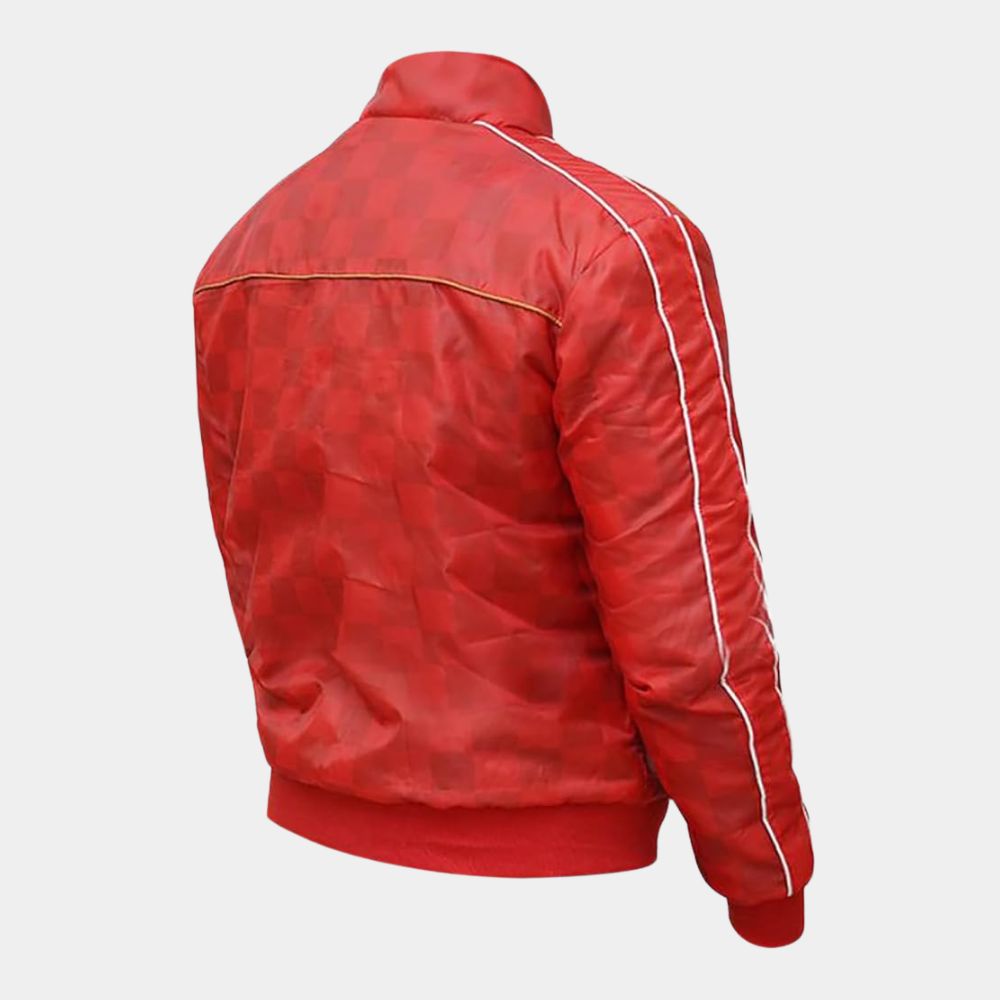 The Fall Guy Ryan Gosling Red Harrington Jacket - Mannequin Back View