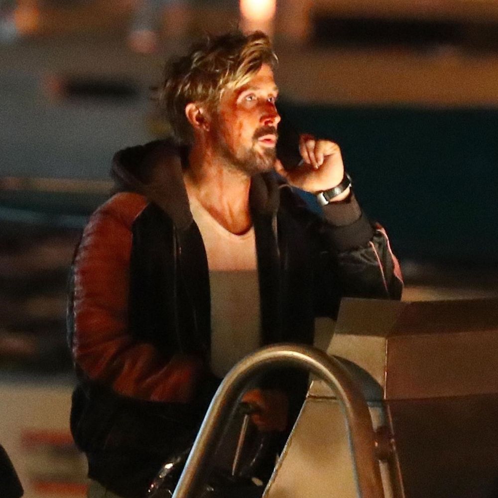 The Fall Guy Ryan Gosling aka Colt Seavers Miami Vice Stunt Team Jacket - Character Side View