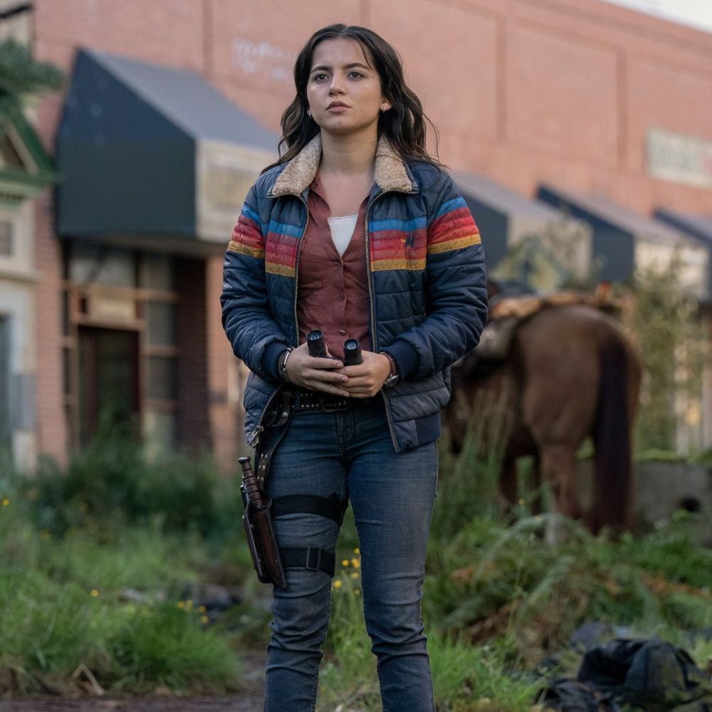 The Last Of Us S02 Dina aka Isabela Merced Puffer Jacket - Close - Up Front View