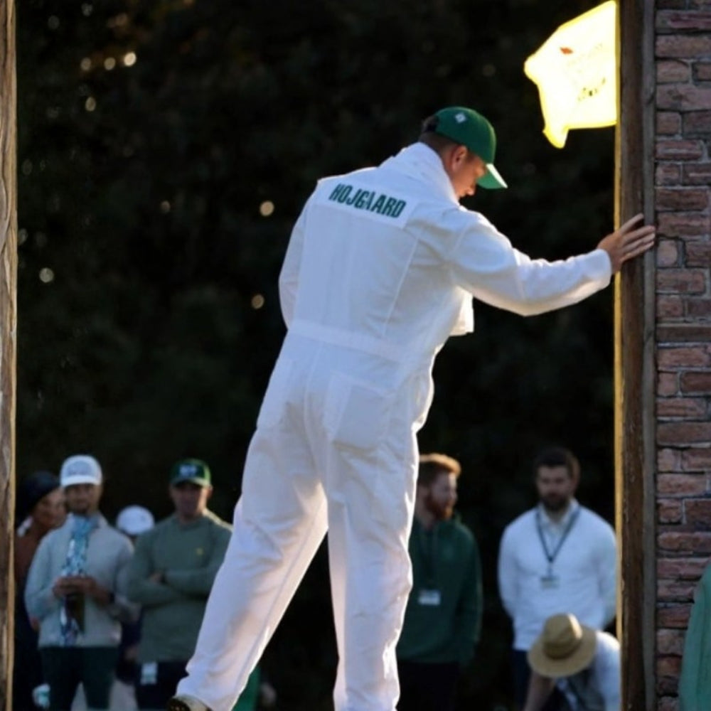 The Masters  Caddies White Cotton Jumpsuit - Back View
