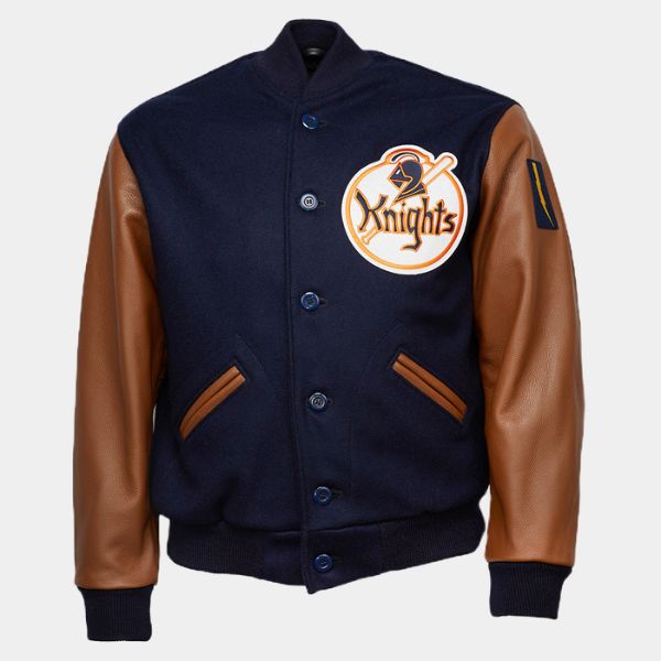 The Natural Men's Roy Hobbs NY Knight Varsity Jacket - Mannequin Front View