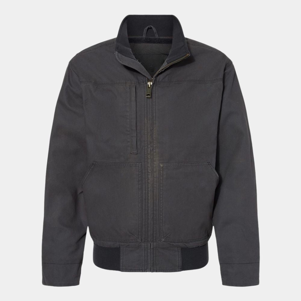 The Night Agent Season 02 Peter Sutherland Grey Cotton Field Jacket - Mannequin Front View