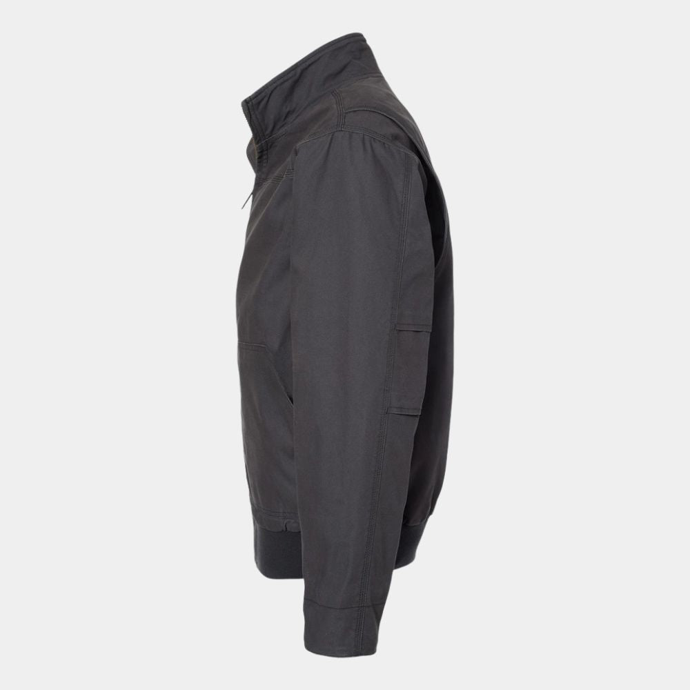 The Night Agent Season 02 Peter Sutherland Grey Cotton Field Jacket - Mannequin Side View