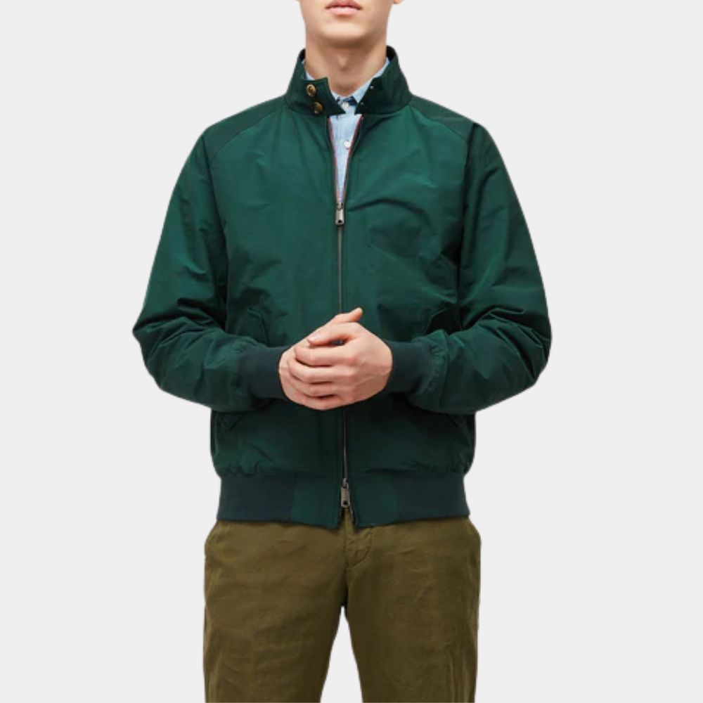 The Order Terry Husk Green Harrington Jacket - Front View