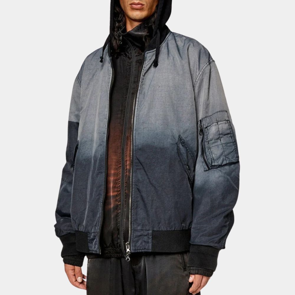 The Recruit Owen Hendricks aka Noah Centineo Printed Bomber Jacket - Front View