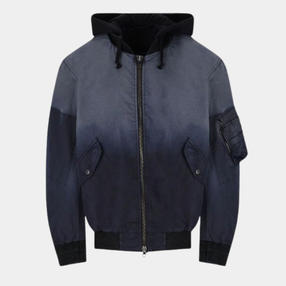 The Recruit Owen Hendricks aka Noah Centineo Printed Bomber Jacket - Mannequin Front View
