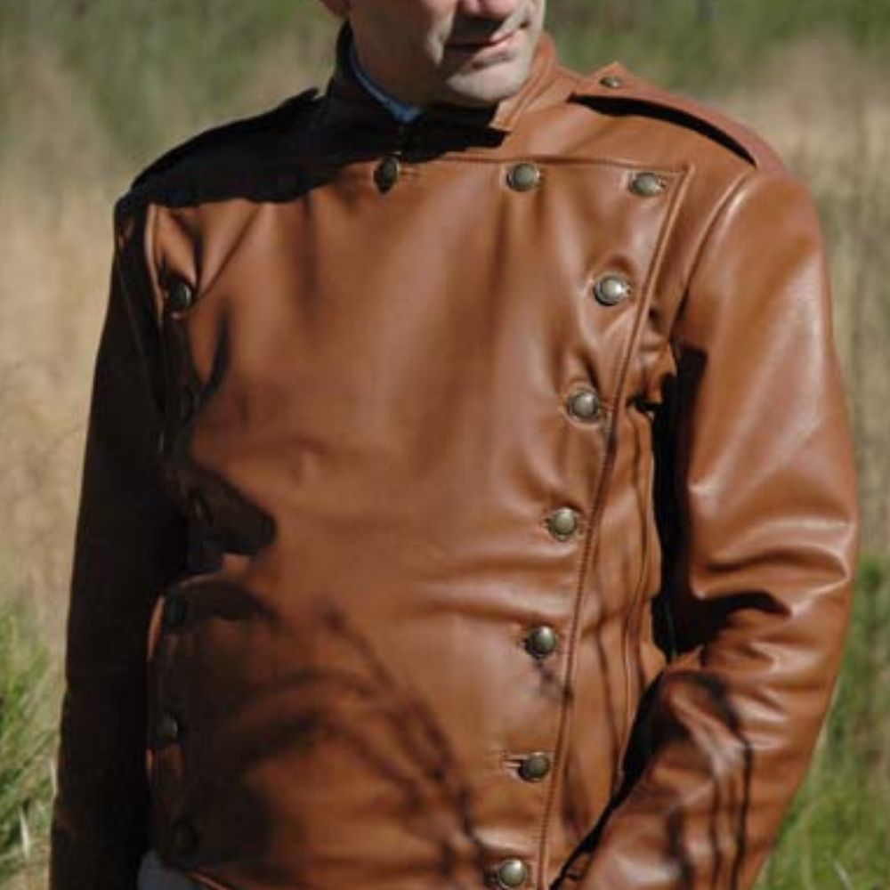 The Rocketeer Cliff Secord Classic V Shaped Jacket - Front View