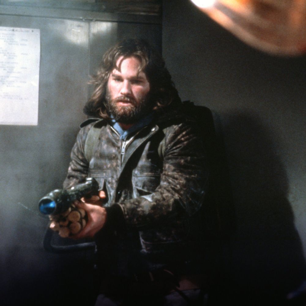 The Thing MacReady (Kurt Russel) Brown G-1 Leather Bomber Jacket - Character Front Posture View