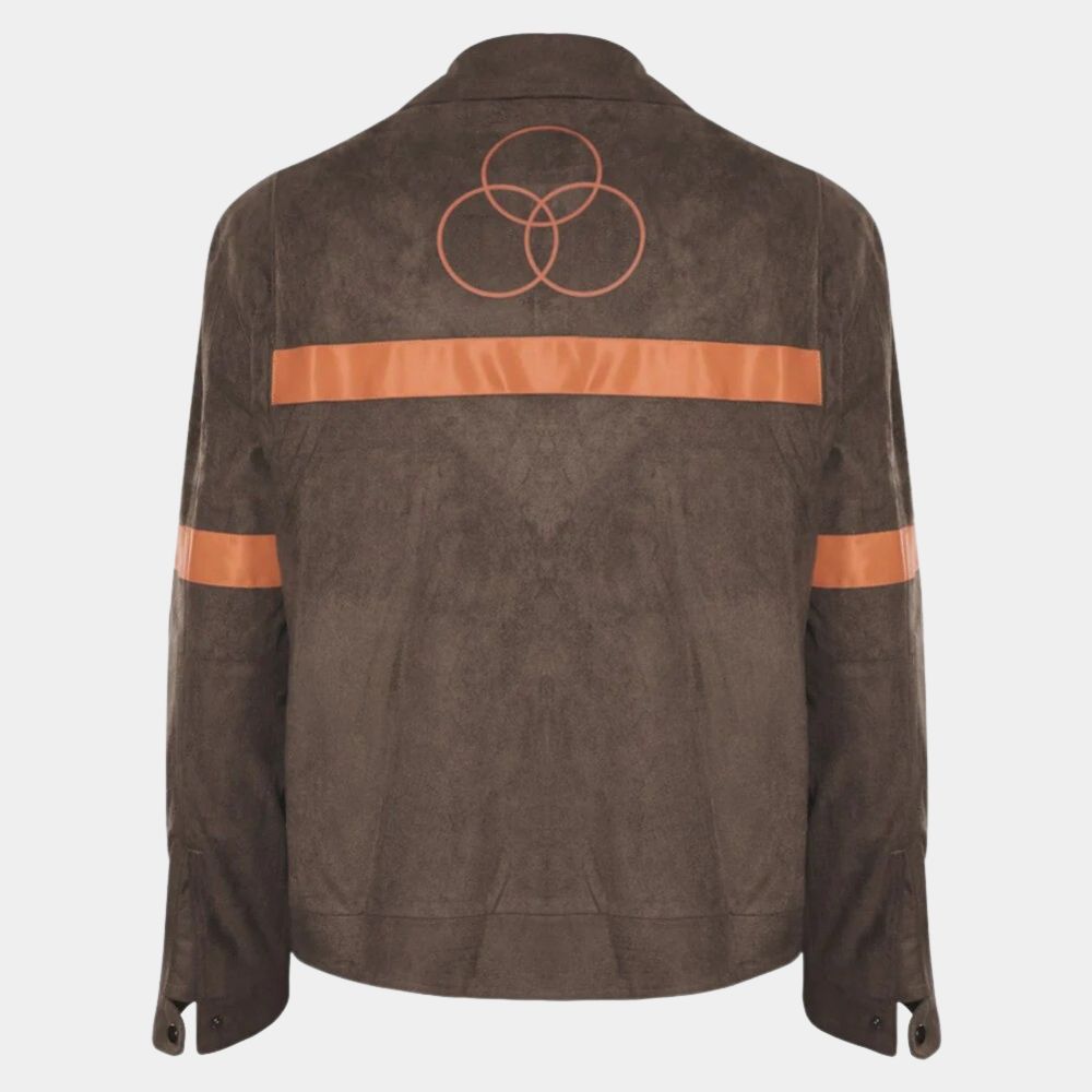 The Walking Dead CRM Inspired Brown Uniform Jacket - Mannequin Back View
