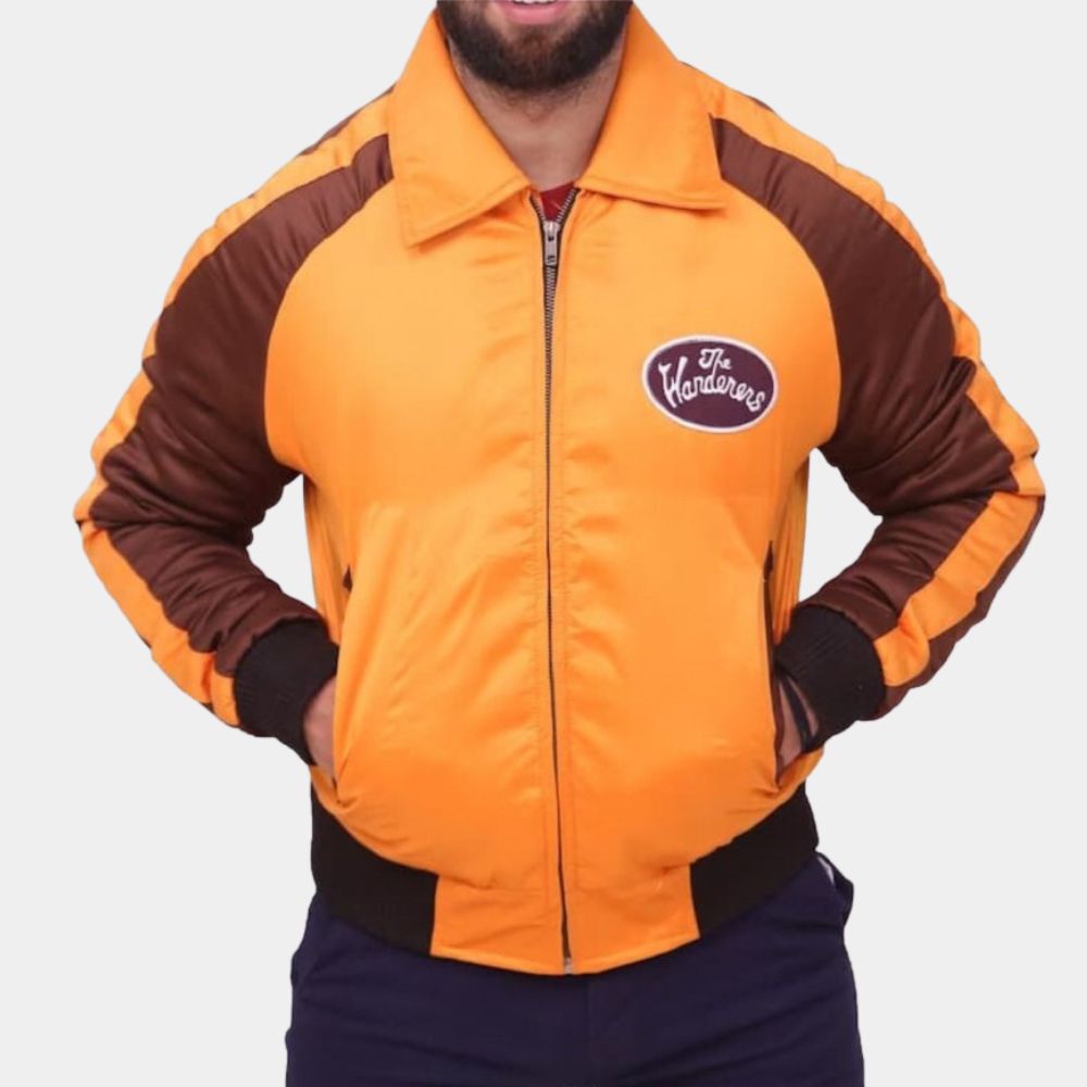 The Wanderers Ken Wahl aka Richie Varsity Jacket in Satin Fabric - Front Posture View